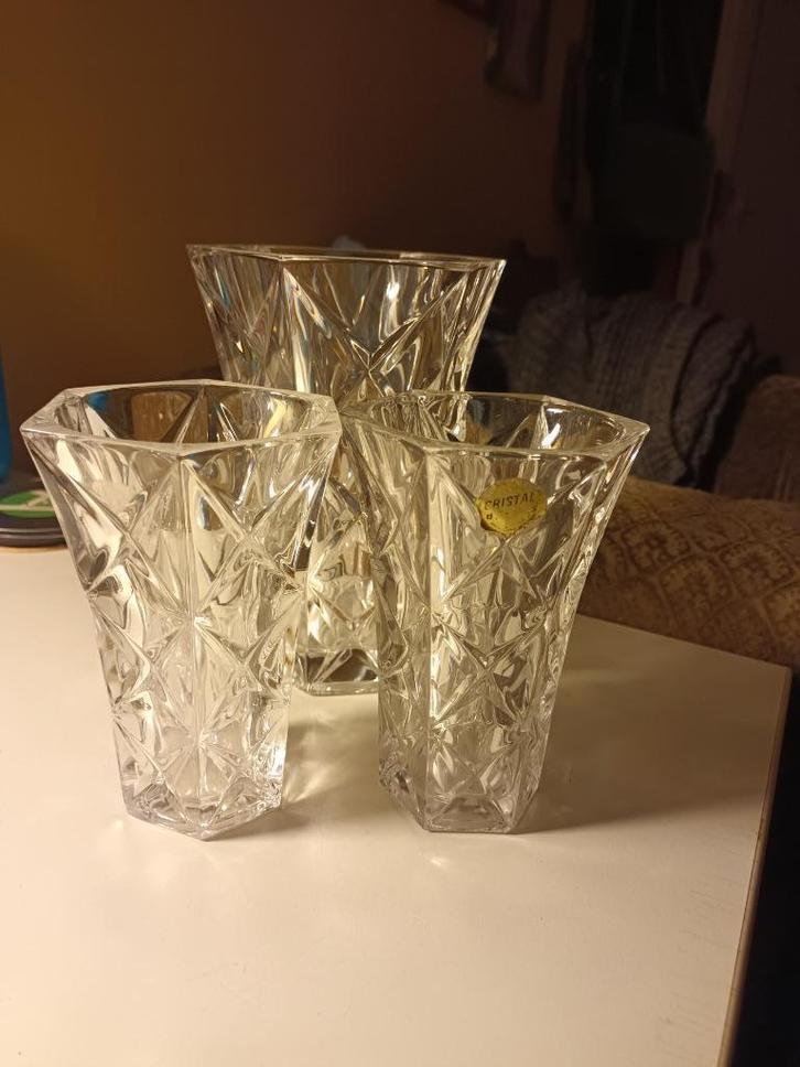 VINTAGE Cristal d'Arques 3x, Antiek en Kunst, Antiek | Glas en Kristal, Ophalen of Verzenden