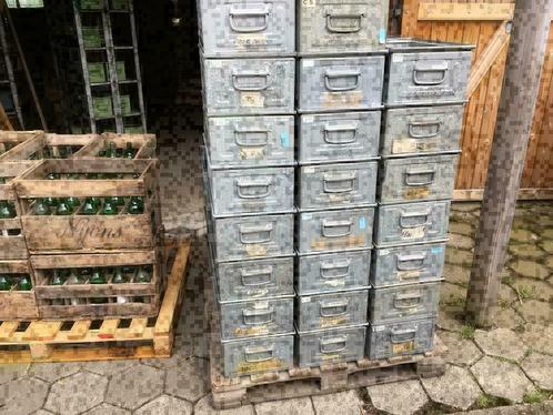 Industriële zinken bakken 20x32x50 ZEER ZELDZAAM, Huis en Inrichting, Woonaccessoires | Overige, Gebruikt, Ophalen of Verzenden