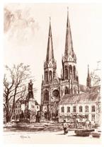 Tilburg De Heuvel Tek. Marius Jansen voor Buro AD SN 224, Verzenden, 1980 tot heden, Gelopen, Noord-Brabant