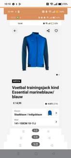 Kipsta Voetbal trainingsjack kind, Ophalen of Verzenden, Zo goed als nieuw