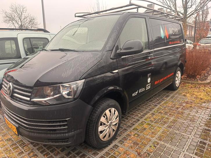 Volkswagen Transporter 2.0 D 62KW 2019 Zwart, Auto's, Bestelauto's, Bedrijf, Achteruitrijcamera, Airbags, Airconditioning, Bluetooth