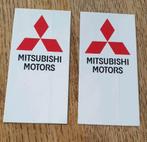 2x stickers Mitsubishi Motors voor auto of motor 10x5cm, Verzamelen, Ophalen of Verzenden, Zo goed als nieuw, Auto of Motor