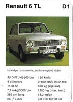 Kw14 autokaartje renault 6 tl, Ophalen of Verzenden, Zo goed als nieuw, Auto's