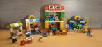 Duplo 10834 en 10836 Stadsplein met pizzakraam, Ophalen of Verzenden, Zo goed als nieuw, Complete set, Duplo