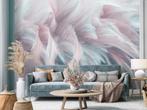 Veren fotobehang Roze Wit, vintage behang, Fotobehang4you, Verzenden, Minder dan 10 m², Roze, Veren, Trendy