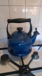 Le Creuset fluitketel 2.1 liter blauw | Zo goed als nieuw, Ophalen, Zo goed als nieuw