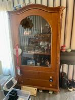 Antieke keuken kast / vitrine kast met laden 80 jaar oud, Antiek en Kunst, Ophalen