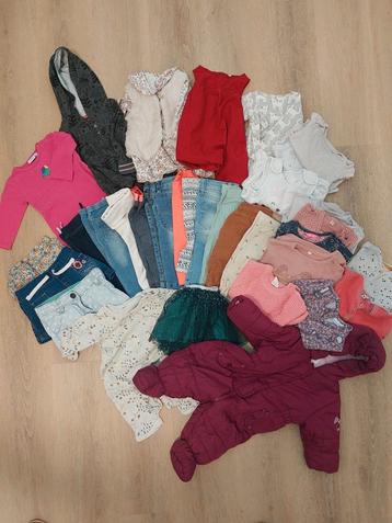 Kledingpakket herfst/winter meisje maat 68 (34 stuks) beschikbaar voor biedingen