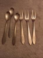 Vintage zilverstad pleet 90 3 vorkjes en 3  lepeltjes, Ophalen of Verzenden