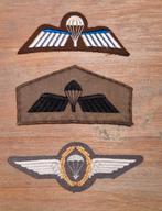 3 militaire parachutistenwings, Ophalen of Verzenden, Landmacht, Nederland, Embleem of Badge