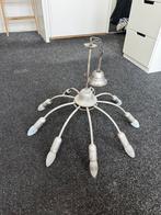Leuke kroonluchterlamp met 8 peertjes, Huis en Inrichting, Lampen | Hanglampen, Ophalen, Kroonluchter, Zo goed als nieuw, Metaal