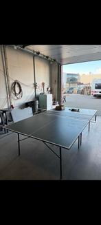 Tafeltennistafel met batjes en balletjes, Sport en Fitness, Tafeltennis, Ophalen of Verzenden, Gebruikt, Tafel Indoor, Inklapbaar