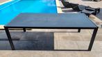 Tuintafel glas/aluminium 215x100x75, Tuin en Terras, Ophalen, Gebruikt, Rechthoekig, Aluminium