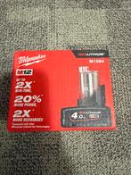Milwaukee M12 B4 12V Li-ion accu - 4.0Ah Nieuw, Ophalen of Verzenden, Nieuw