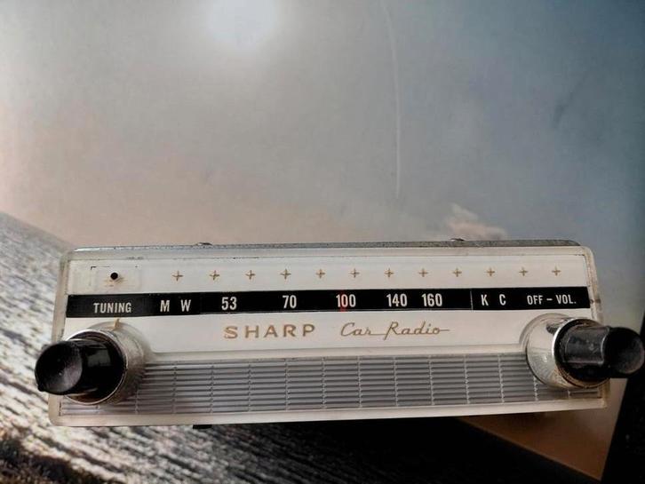 Vintage Sharp Autoradio - 1969, Auto diversen, Autoradio's, Gebruikt, Ophalen