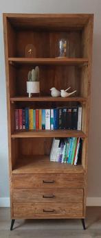 Boekenkast Ravello 3 laden, Ophalen, Gebruikt, 25 tot 50 cm, Teakhout