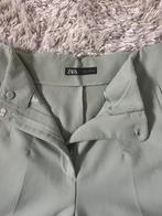 Mintgroene pantalon, Zara, Ophalen of Verzenden, Zo goed als nieuw, Groen