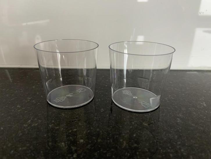 amuse- of borrelglaasjes, Huis en Inrichting, Keuken | Servies, Zo goed als nieuw, Glas of Glazen, Effen, Overige materialen, Verzenden