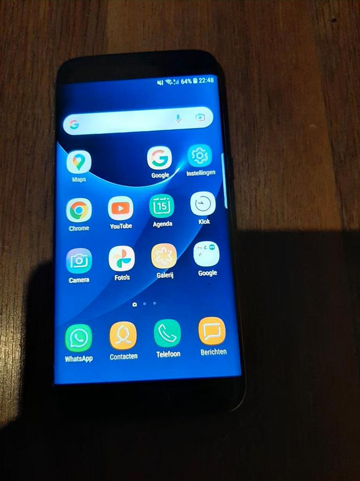 Samsung Galaxy S7 Edge - Simlockvrij zwart, Telecommunicatie, Mobiele telefoons | Samsung, Gebruikt, Galaxy S2 t/m S9, 32 GB, Zonder abonnement