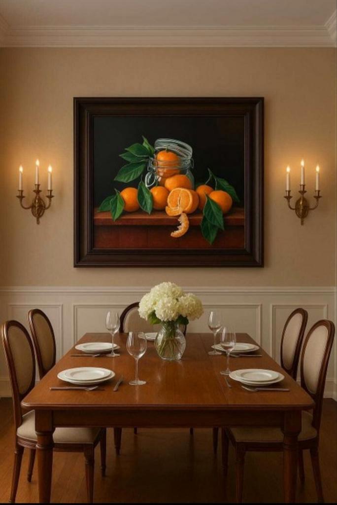 Olieverf Stilleven met Fruit - Eigen Atelier, Antiek en Kunst, Kunst | Schilderijen | Klassiek, Ophalen of Verzenden