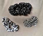 Haarelastieken / Scrunchies zwart/wit jaren ‘90, Ophalen of Verzenden, Zo goed als nieuw, Overige typen