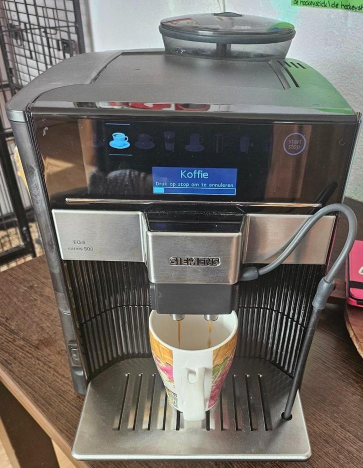 Siemens EQ6 - S500 zwart, Witgoed en Apparatuur, Koffiezetapparaten, Refurbished, Gemalen koffie, Koffiebonen, Overige typen, Combi