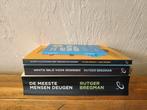 4 Boeken van Rutger Bregman., Boeken, Ophalen of Verzenden, Zo goed als nieuw