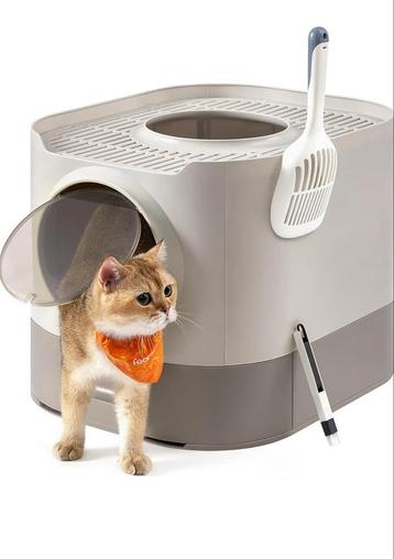 (NIEUW) Kattenbak met luifeltje | inc schep en borstel beschikbaar voor biedingen