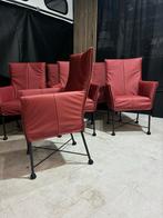 ACTIE! 6 Montis Chaplin Stoelen - Warm Rood - Chaplins, Huis en Inrichting, Stoelen, Ophalen, Leer, Zo goed als nieuw, 1234as