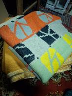 Vintage wollen deken - warme kleuren, Gebruikt, Onbekend, Ophalen of Verzenden, Onbekend