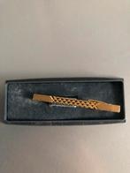 Goudkleurige Dasspeld, Ophalen, Zo goed als nieuw, Geel, Met patroon