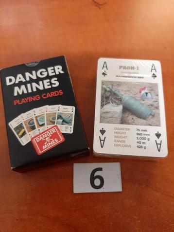 Munitie, mijnen, bommen Kaartspel DANGER MINES beschikbaar voor biedingen