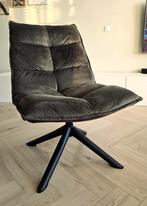 Stoel Clayton velvet grijs/groen, Huis en Inrichting, Fauteuils, Ophalen, 75 tot 100 cm, Zo goed als nieuw, Stof