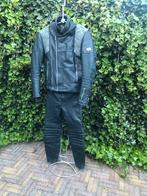 Motor jas broek pak grijs leer merk MQP., Motoren, Kleding | Motorkleding, MQP, Ophalen of Verzenden, Tweedehands, Heren