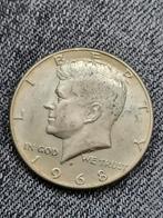 Amerika "Kennedy" Half Dollar 1968D - Zilver, Postzegels en Munten, Munten | Amerika, Zilver, Losse munt, Verzenden, Noord-Amerika