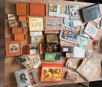 Oud Hollands Schoolmateriaal Collectie beschikbaar voor biedingen