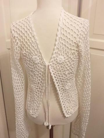 Vest Wit Haakwerk Nieuw S M ( Jool ) beschikbaar voor biedingen