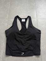 Gymshark crop mesh tank crop top, Nieuw, Maat 38/40 (M), Ophalen of Verzenden, Zwart