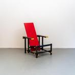 2 Cassina Geel Blauw Rood stoel G Rietveld, Huis en Inrichting, Stoelen, Twee, Ophalen of Verzenden, Zo goed als nieuw, Rood
