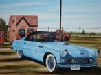 Ford Thunderbird  (1956) schilderij,  handgeschilderd, Ophalen of Verzenden