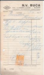 BUCHTEN 1964 kwitantie nv BUCA Carrosserien Aanhangwagens, Verzenden, 1960 tot 1980, Gelopen, Limburg