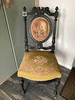 Antieke geborduurde stoel (231025), Antiek en Kunst, Ophalen