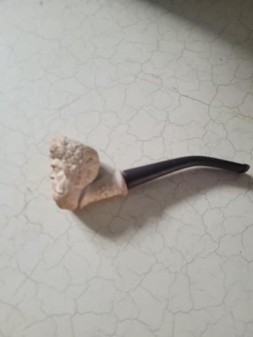 Zeer oude meerschuim pijp  man met baard foto 1 t/m 4 beschikbaar voor biedingen