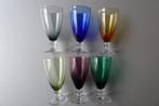 Carnaval glas - Kristalunie 1956 - 6 sherryglazen - K8, Antiek en Kunst, Antiek | Glas en Kristal, Ophalen of Verzenden
