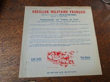Originele WWI Reclame Opblaasbaar Kussen Frans Soldaat wo1 beschikbaar voor biedingen