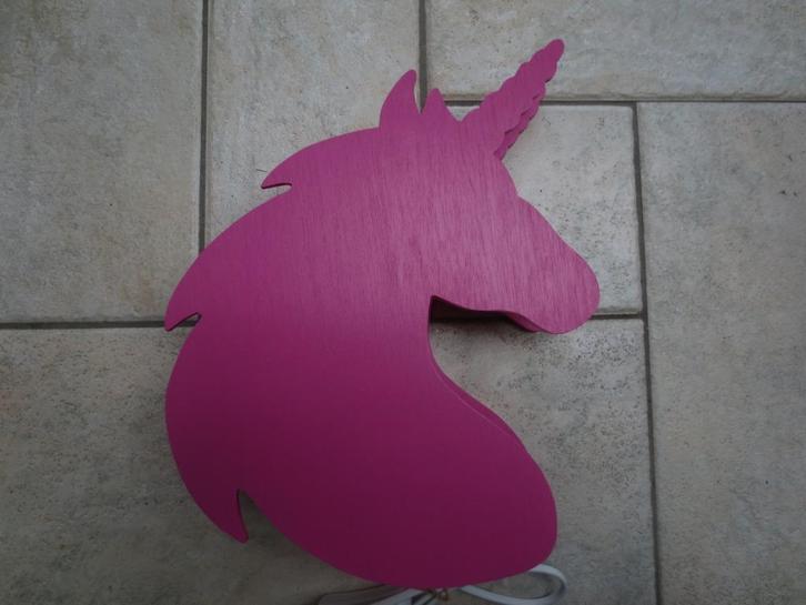 Unicorn Wandlamp kapstok kinderkamer, Kinderen en Baby's, Kinderkamer | Inrichting en Decoratie, Nieuw, Lamp, Ophalen of Verzenden