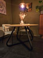 Ronde Tafel Leen Bakker - Stijlvol!, Huis en Inrichting, Tafels | Eettafels, Rond, Ophalen of Verzenden, Zo goed als nieuw, Metaal