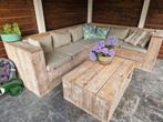 Loungeset hoekbank IZGS, Tuin en Terras, Tuinsets en Loungesets, 6 zitplaatsen, Steigerhout, Ophalen of Verzenden, Zo goed als nieuw