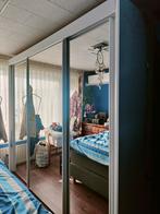 Kledingkast schuifdeur spiegels, Ophalen, Metaal, Zo goed als nieuw, 200 cm of meer