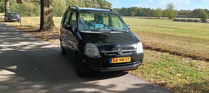 Opel Agila 1.2 I 16V 2003 Zwart, Auto's, Opel, Agila, Benzine, C, Hatchback, Handgeschakeld, Origineel Nederlands, Zwart, Voorwielaandrijving